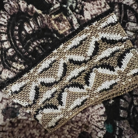 Vintage Custo Barcelona Metallic Grande Jewel Sweater Wool Lightweight / Med - Picture 4 of 12